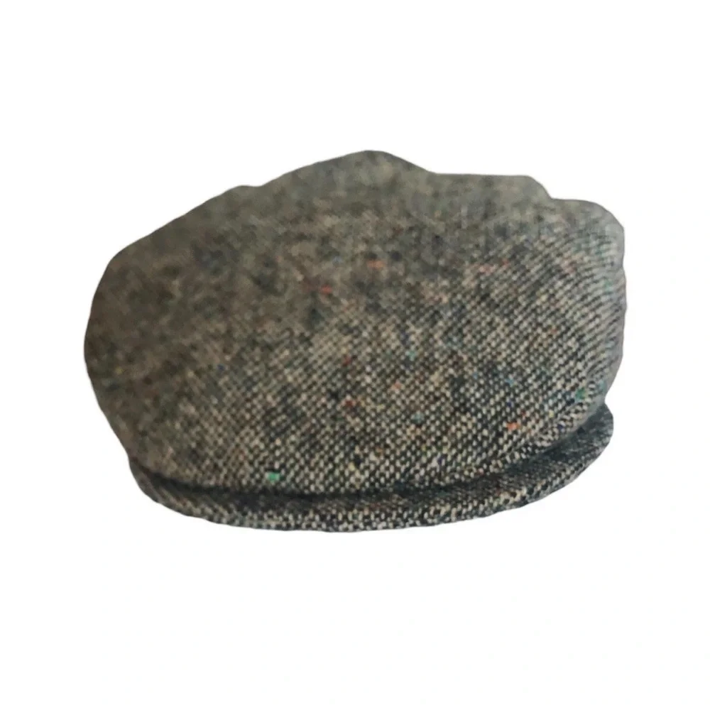 VTG Hanna Hats Donegal Irish Tweed Flat Cap Pure New Wool Unisex Small